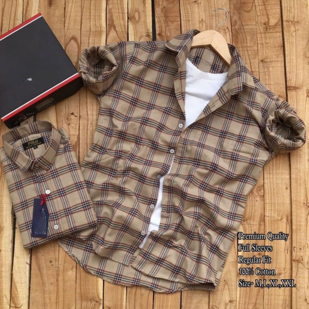 Men's Check Shirt High Quality Combo Pack of 2