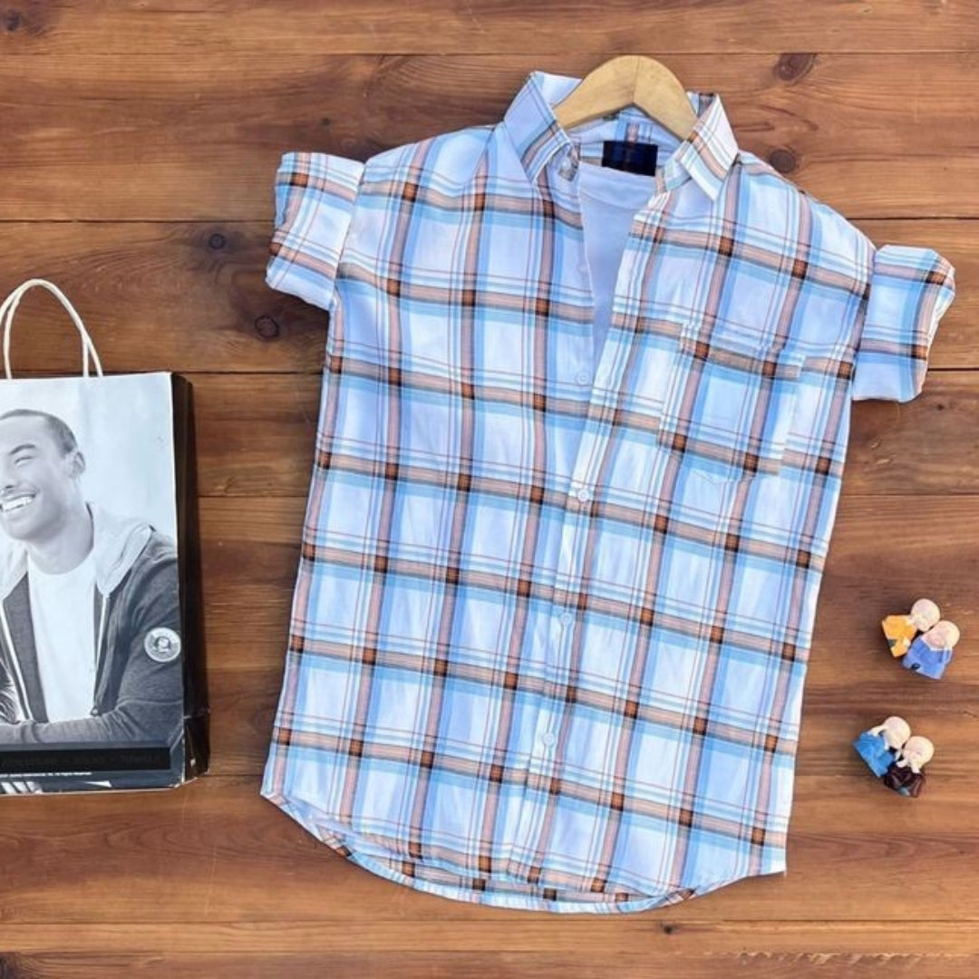 Men's Premium Check Shirt High Quality Combo Pack of 2