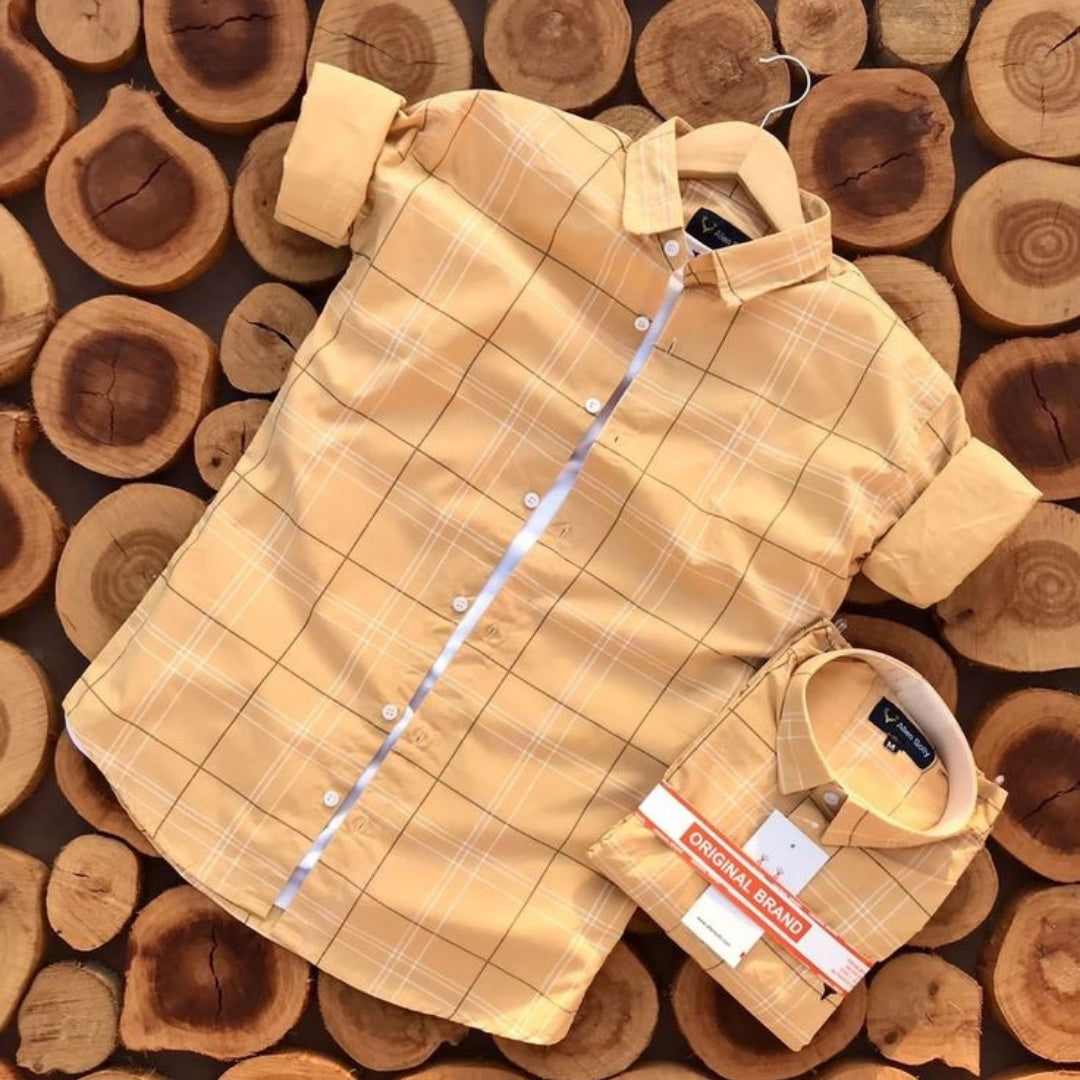 Men's Premium Check Shirt High Quality Combo Pack of 2