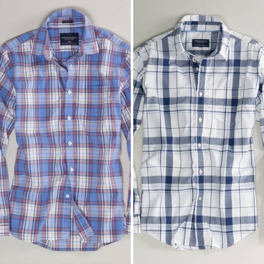 Men's Premium Check Shirt High Quality Combo Pack of 2