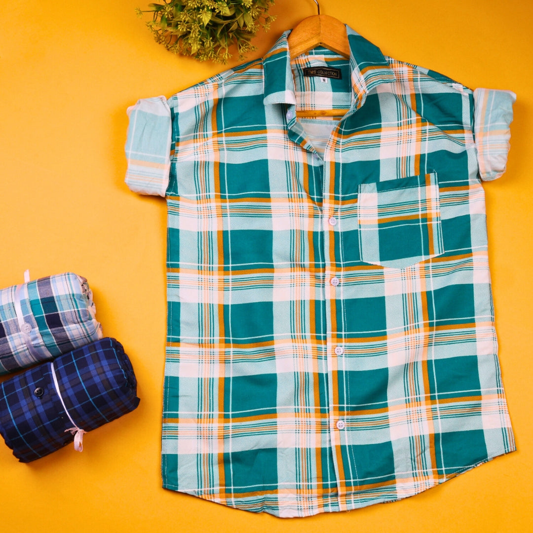 Men Classy Check Shirts Combo Pack of 2 (Assured Quality)