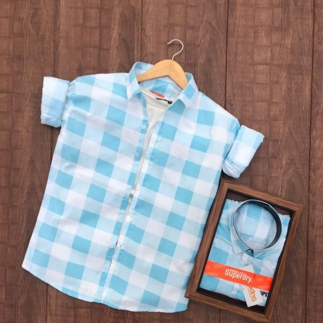 Men's Premium Check Shirt High Quality Combo Pack of 2