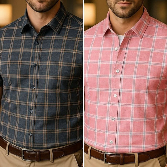 Men's Premium Shirt High Quality Combo Pack of 2