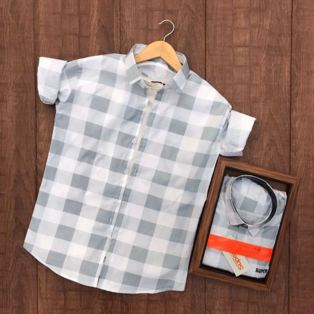 Men's Premium Check Shirt High Quality Combo Pack of 2