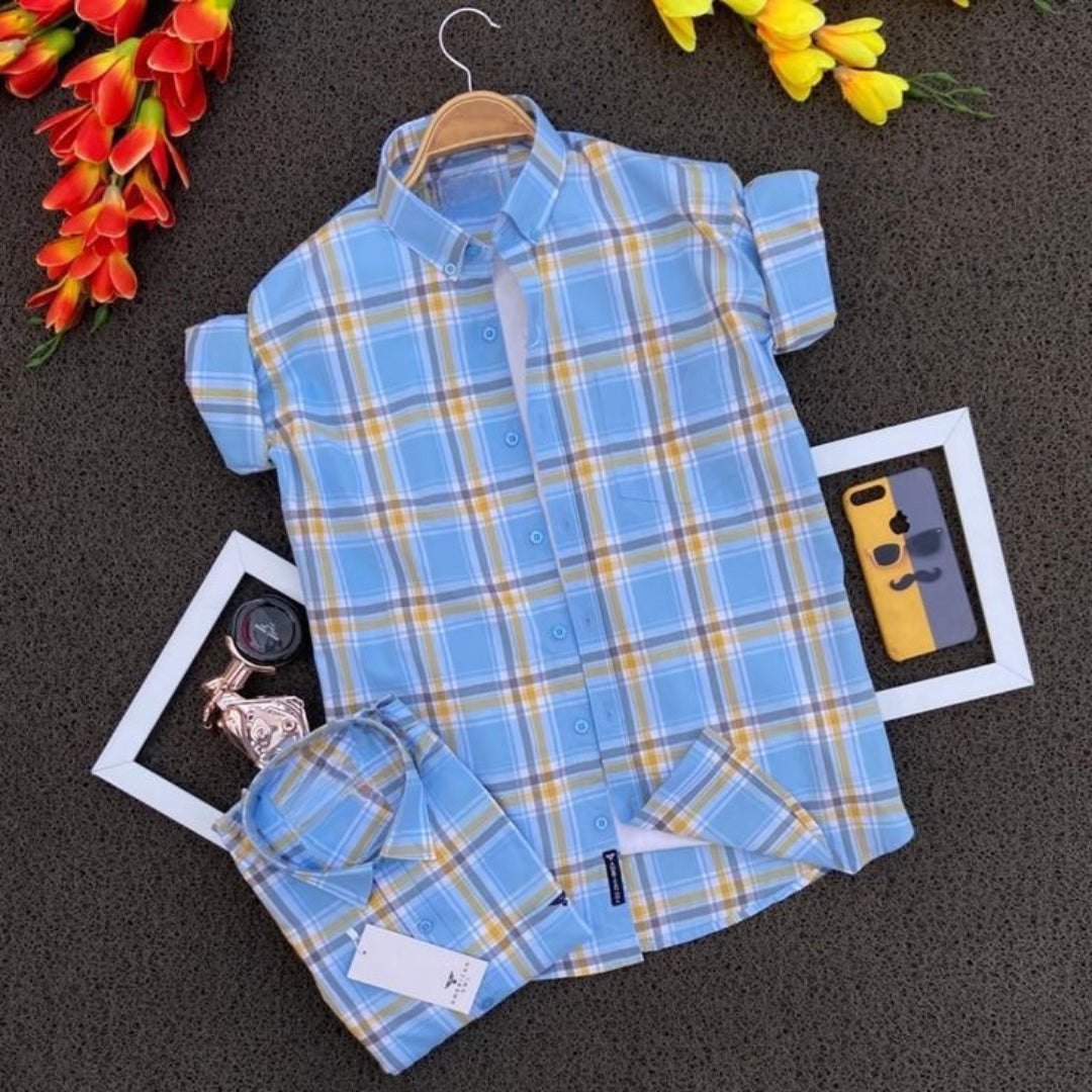 Men's Premium Check Shirt High Quality Combo Pack of 2